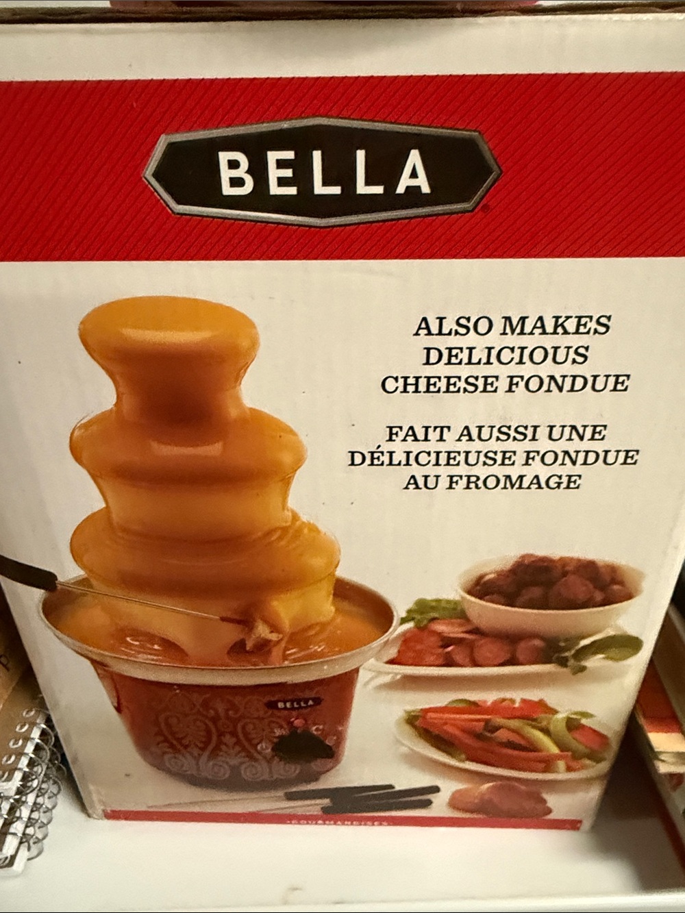 Bella Chocolate or Cheese Fondue Party Fountain